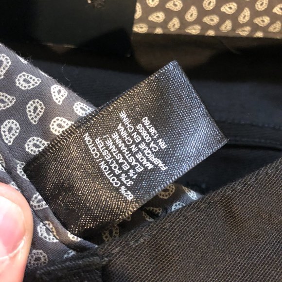 RW&CO Men's Straight Fit Fitted Through Hip & Thigh Trouser Black Size 33x34 NEW - Picture 5 of 7